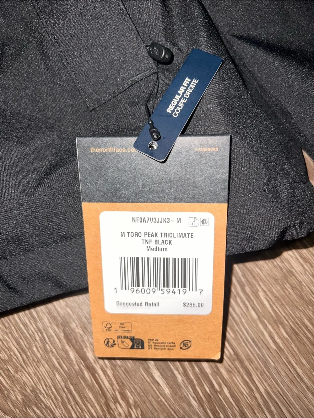 The North Face softshell outer